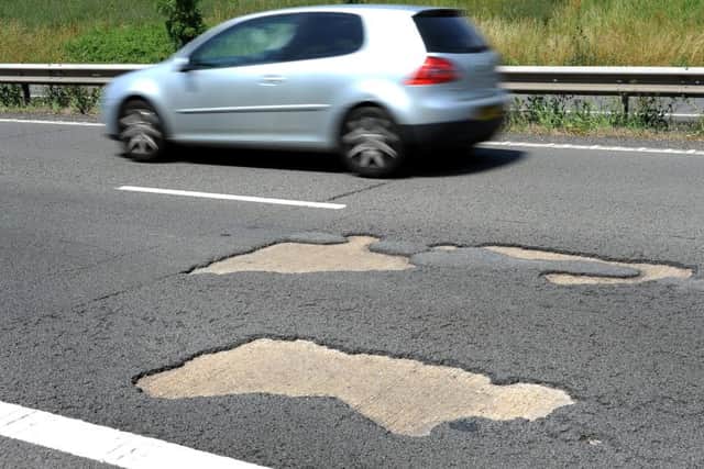 The terrible condition of the A27 in 2015 - we don't want it to get that bad again