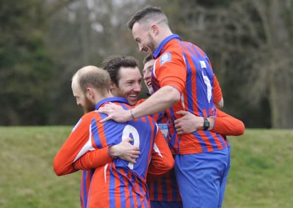 Battle Baptists will be hoping for more scenes from these - from their quarter-final victory over Cleanslate - in the National Christian Cup final today.