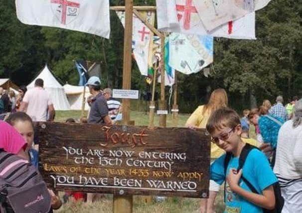 Schools and youth groups can design a flag for the Loxwood Joust