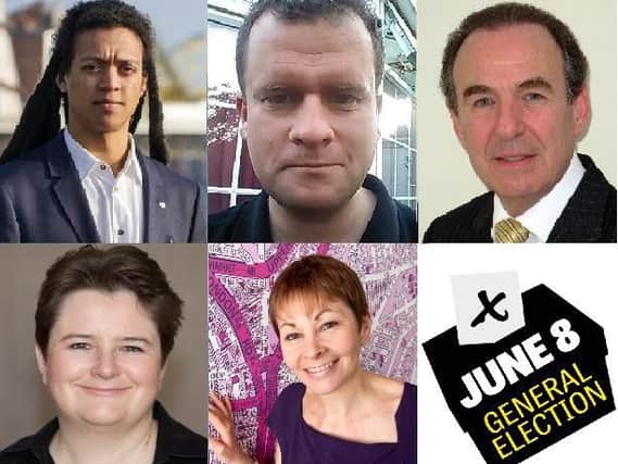 The candidates for Brighton Pavilion