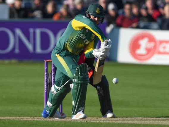 Quinton de Kock during his century. Picture by PW Sporting Photography