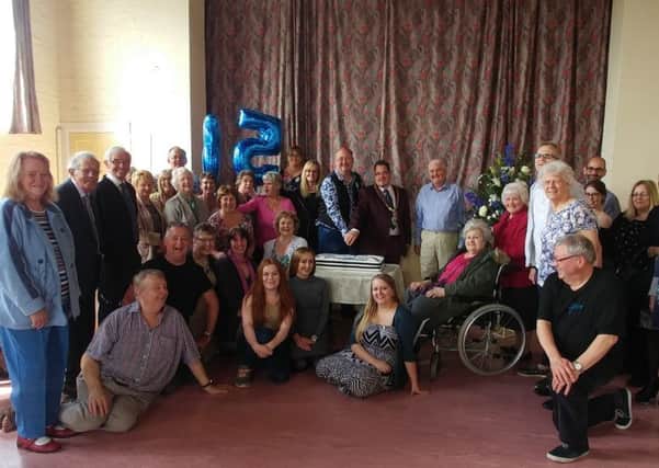 Billy with members of Littlehampton Musical Comedy Society at their 65th anniversary tea party