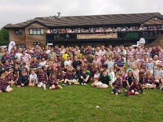 Teams and spectators at last year's Crawley Rugby Club fundraising event.