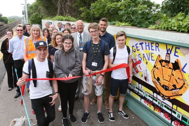 The grand opening ceremony at Southwick Railway Station. Pictures: Derek Martin DM17525242a