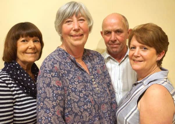 From left: Gill Lambourn, Brenda Hargraves, Roger Booth and Liz Lawrence