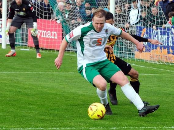 James Fraser in action for Bognor this season. Picture by Kate Shemilt