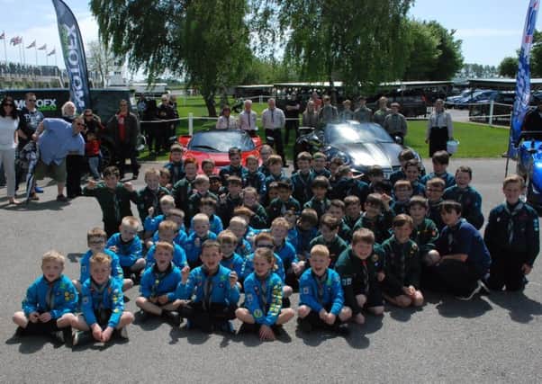 Members of 1st Rustington Scout group at the Supercar Track Day. Picture: Jo Lecuyer
