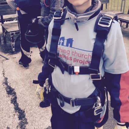 Sister Clare Knowles did the skydive to raise money for the Worthing Churches Homeless Project