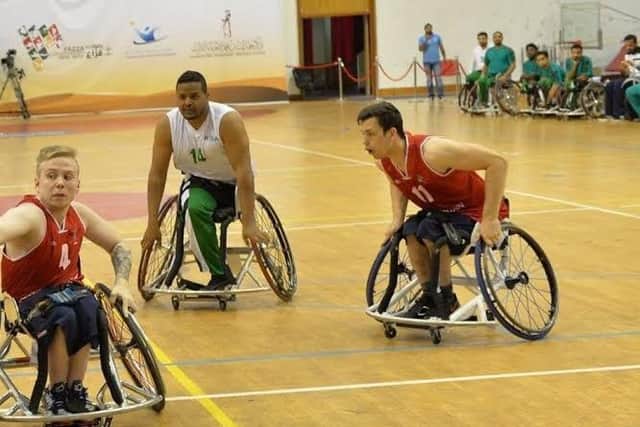 Littlehampton-based wheelchair basketball star Lewis Edwards