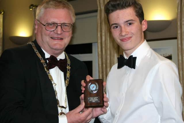 Mayor Jim Knight presenting an award to one of the air cadets. Picture supplied by 172 Haywards Heath Squadron RAF Air Cadets