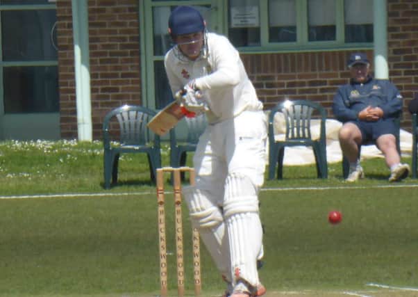 Harry Scowen batting for Hastings Priory against Horsham last weekend. Pictures by Simon Newstead