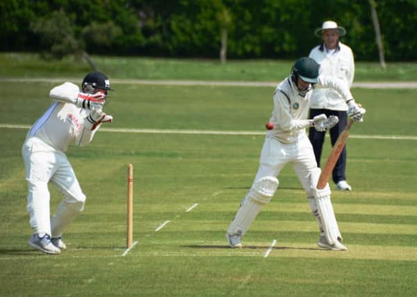 Ethan Guest batting for Bexhill in their last home game against Roffey two weeks ago. Picture courtesy Andy Hodder