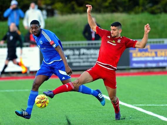 Omar Bugiel in action for Worthing last season. Picture by Stephen Goodger