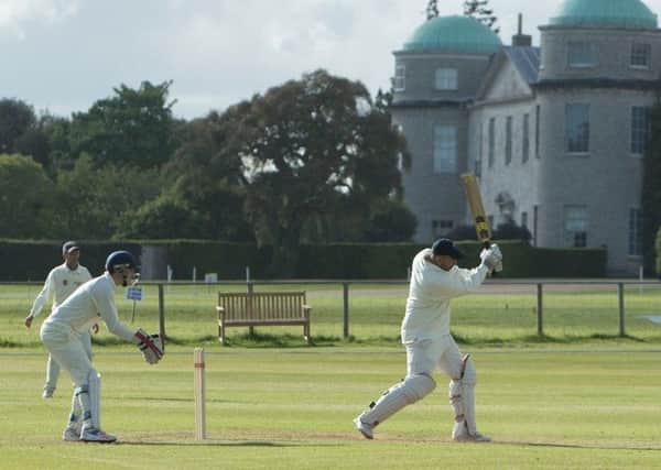 Johnny Heaven piles on the runs for Chichester in a recent game at their new Goodwood home / Picture by Malcolm Lamb