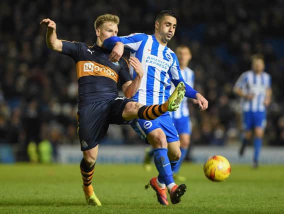 Albion midfielder Beram Kayal in action last season. Picture by Phil Westlake (PW Sporting Photography)