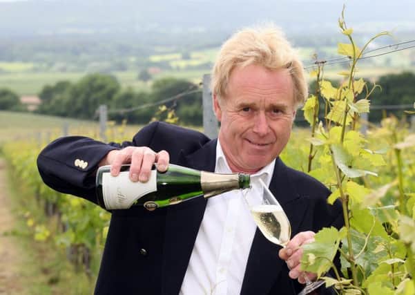 Andy Rogers toasts gold success at Upperton Vineyard