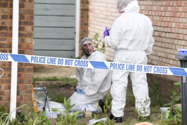Detectives are investigating after a man died having suffered a serious head injury at a house in Ingleside Crescent, Lancing. Operation Reservoir May 2017. Photo by Eddie Mitchell.