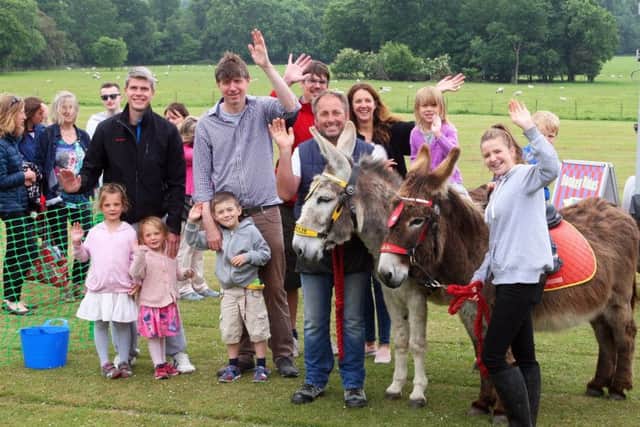 Visitors with the Hayling Island Donkeys DM17525855a