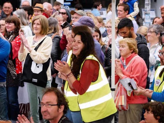 Volunteers at Brighton Fringe (Photograph: James Bellorini)