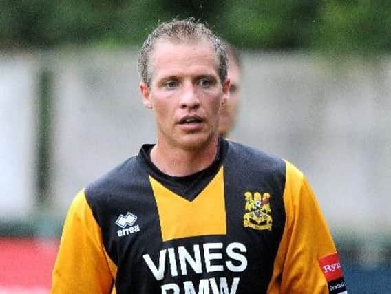 East Grinstead Town's new signing Steve Sargent pictured playing for Three Bridges.
Picture by Steve Robards