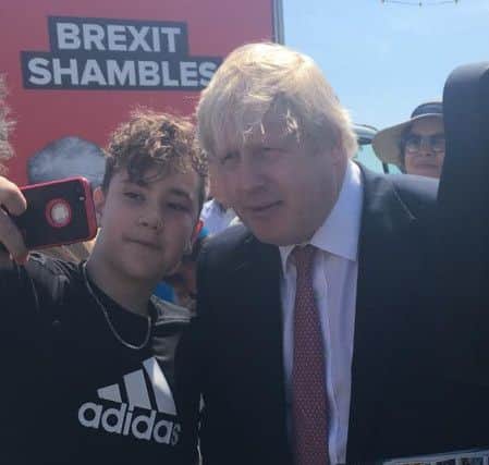 Boris Johnson meeting with Eastbourne voters SUS-170106-153447001