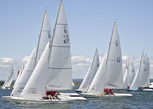 Action from the Norman Moore Trophy race at Itchenor SC