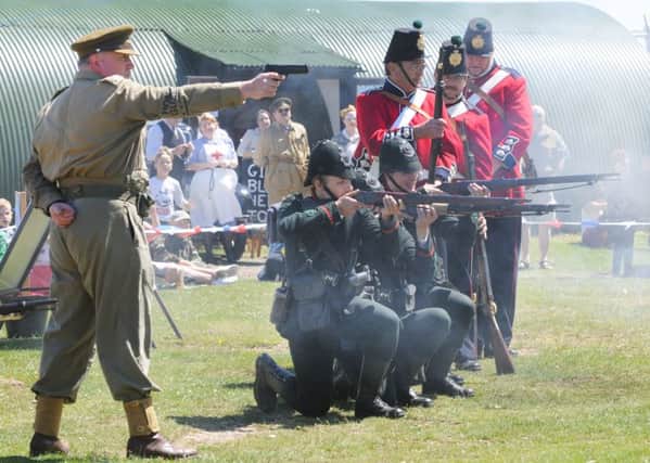 Shooting display with the home guard