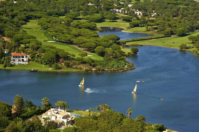 Quinta Do Lago South golf course, birds eye view of the 16th hole