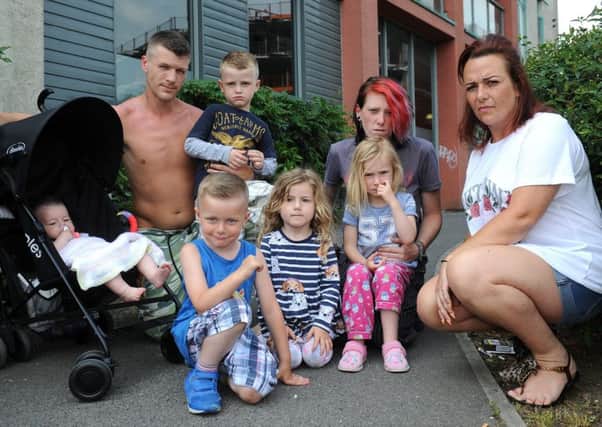 Families at Pegler Court, Crawley, whose homes have been plagued with bedbugs