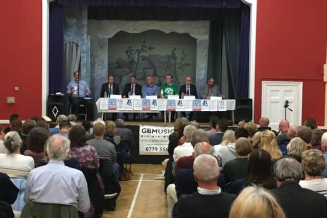 The hustings was organised by Bognor mum Kelly Morris from the Fair Funding For All Schools campaign group