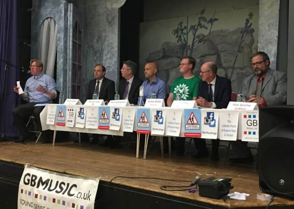All six parliamentary candidates for Bognor Regis and Littlehampton took part on Monday night