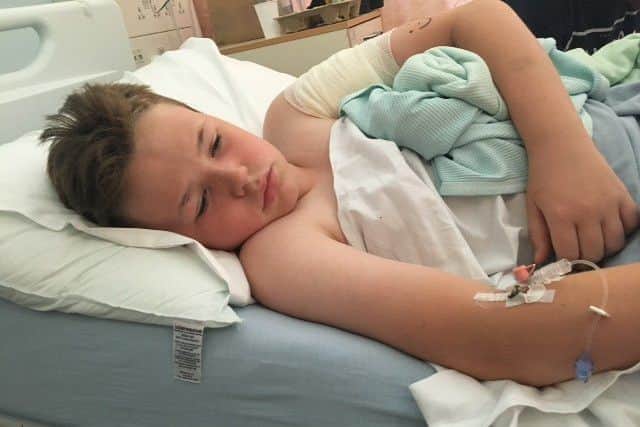 Ashton Coleman, 11, suffered a serious accident at The Triangle