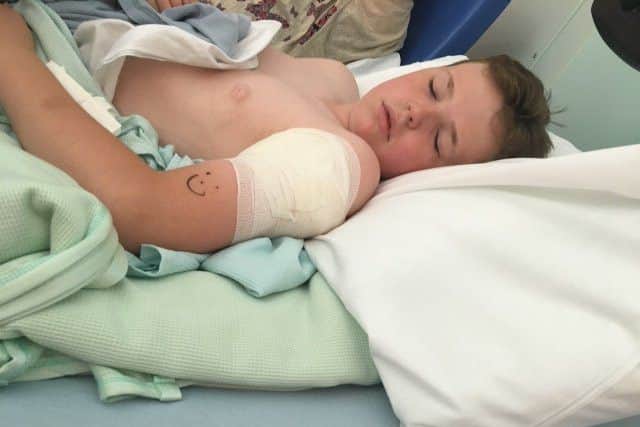 Ashton, 11, in hospital