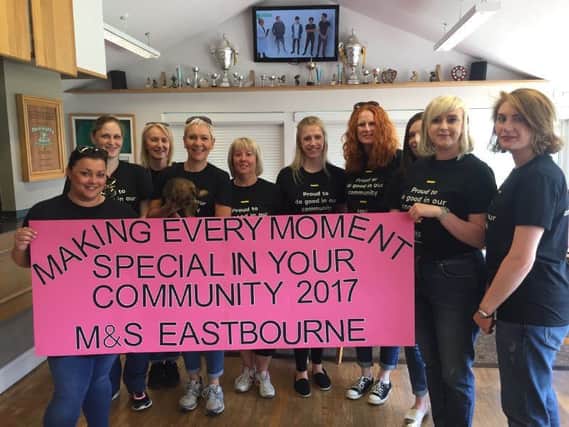 M&S staff at Eastbourne Rugby Club SUS-170706-102122001