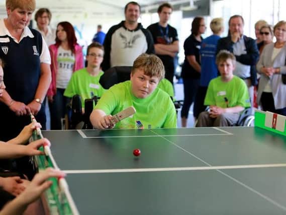 Action from the regional qualifying rounds of the Lord's Taverners Table Cricket competition. Picture by Clare Skinner (MCC)