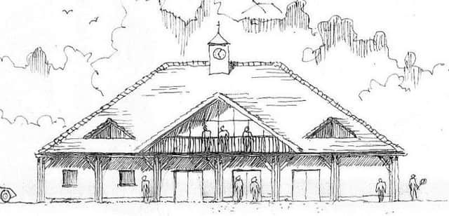 An artist's impression of the new pavilion