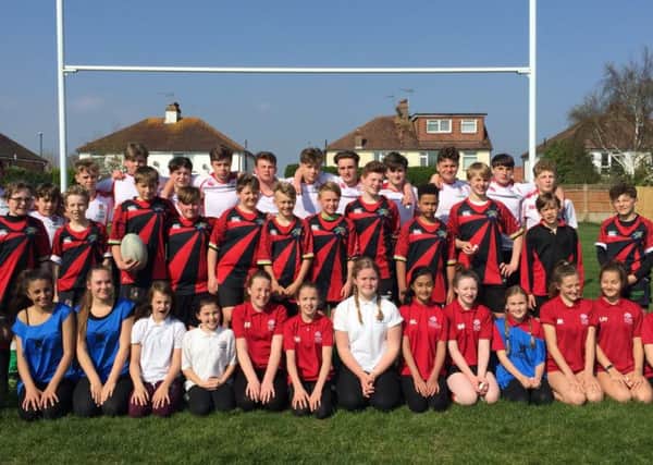 Students from The Regis School at the RFU All Schools Initative Day