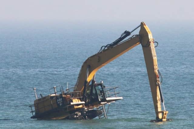 'Moby Dig' has been stuck for more than two months. Picture: Eddie Mitchell