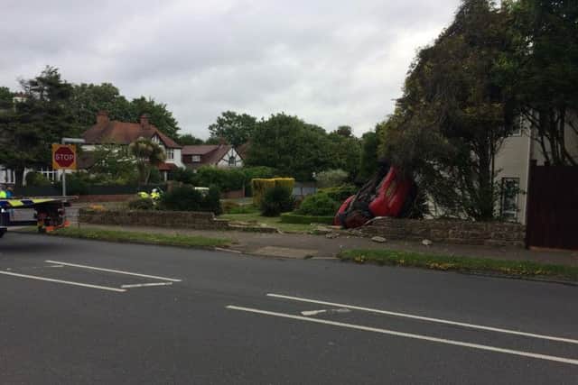 A woman has been taken to hospital after a collision in Bexhill this morning (Thursday). Photo by Adrian Praill