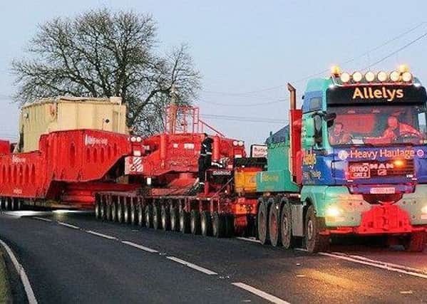 The abnormal load will be escorted through the county by police