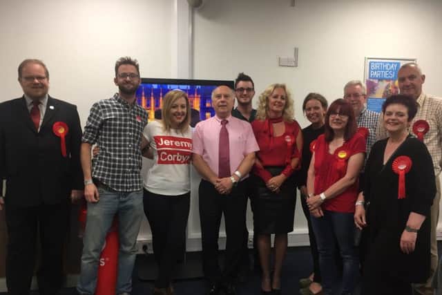 Greg Mountain Labour candidate for Mid Sussex with party members