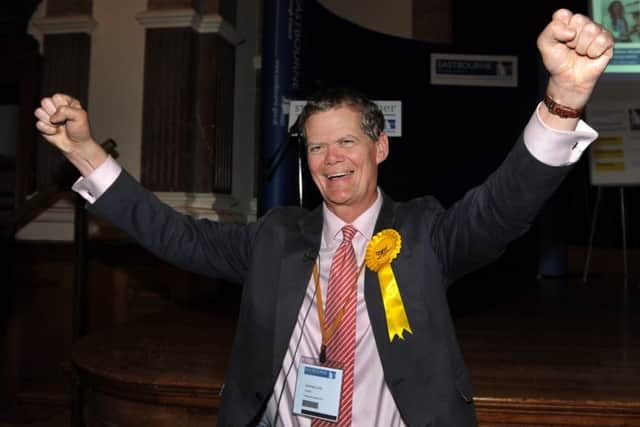 Eastbourne General Election - Town Hall 8/6/17 Stephen Lloyd wins (Photo by Jon Rigby) SUS-170906-042135001