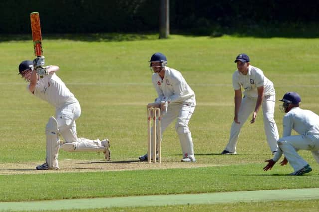 Will Wright batting. Picture by Peter Cripps