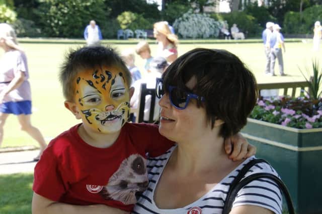 Face painting was just one of the many things on offer during the free family day