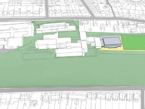 The plans for Patcham High's new sports hall