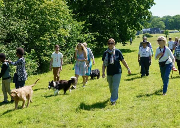 Enjoying a pawfect day out at Pestalozzi's annual  Dog Dawdle SUS-170614-115205001