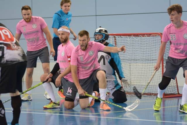 Hastings Predators in action at the UK Floorball Federation National Finals.