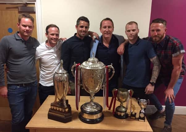 Ray Parlour with the Pirates' award-winners