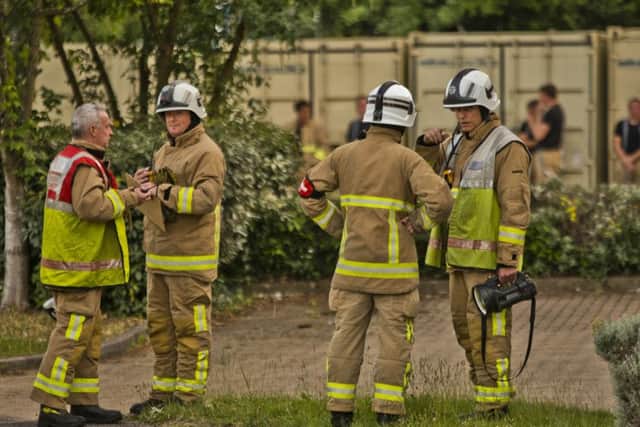 The fire took place at a car workshop in Redkiln Road, Horsham. Picture: Eddie Howland