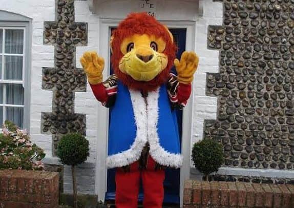 Jasper, the Adur East Lions mascot